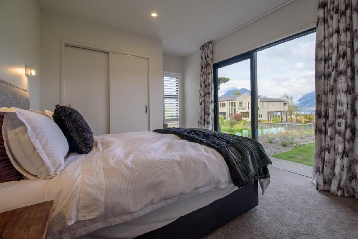 Bedroom looking to outdoors